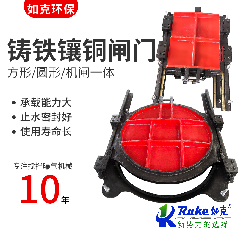 鑄鐵鑲銅閘門